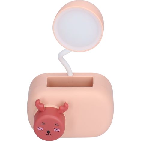 Veilleuse USB, lampe de bureau avec taille-crayons LED, taille-crayons intégré, lampe de chevet, appareil photo décoratif, lampe de lecture protectrice pour les yeux, rose (1/5)