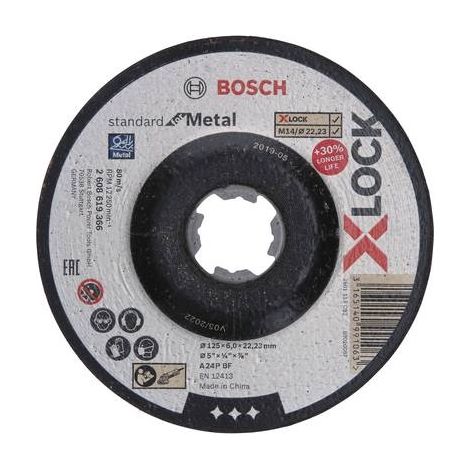 Bosch Accessories 2608619366 X-LOCK Disque à ébarber à moyeu déporté Diamètre 125 mm Ø de perçage 22 (1/7)