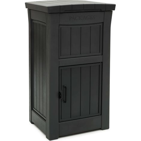 Keter Parcel Drop Box Paket-Aufbewahrungsbox, abschließbar, wetterfest, Graphit (1/5)