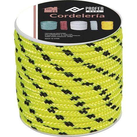 CORDA CTA100 PES 8MM GIALLO FLUO
