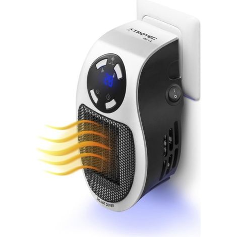 Trade Shop - Mini Pared Eléctrica Pared Pared Pantalla Digital Handy Thermo Calor 500 W - (1/5)