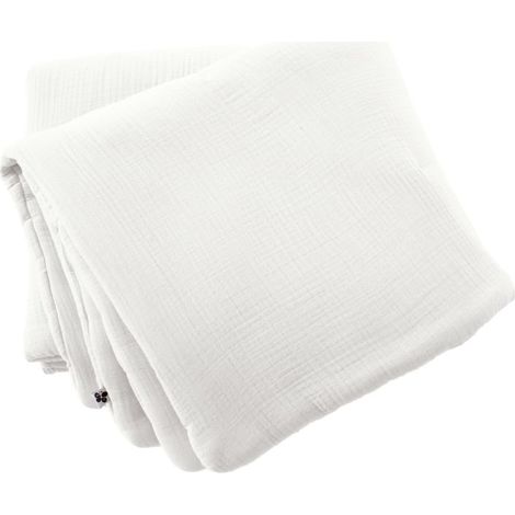 Bout de lit "Ina" 90 x 220 cm "Quadruple Gaze de Coton" l'Effet Papillon (1/3)