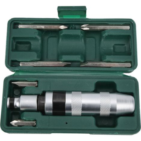 Professioneller Schlagschrauber aus Chrom-Vanadium-Stahl, Ersatzbit-Set, Zubehör - Crezuo
