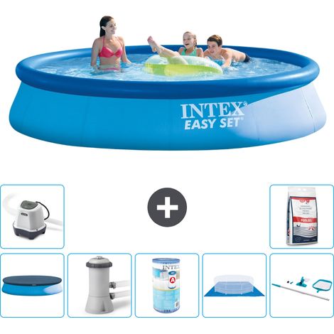 Intex Piscina Easy Set Rotonda - 396x84 cm - 7-pezzi S40697 (1/5)