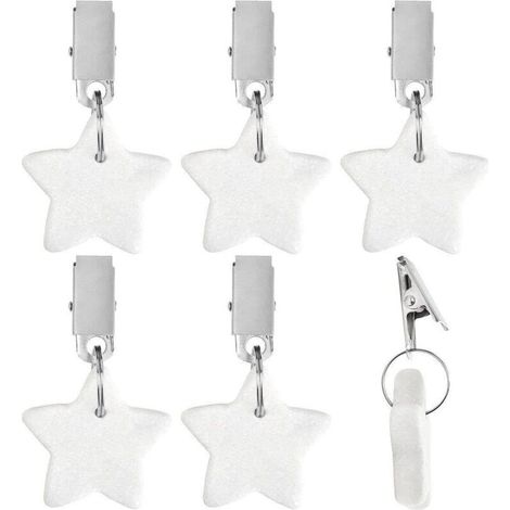 Bardusch-6 poids étoile métal – clips couverture – décoration table pique-nique – plein air – forme festive/stable (1/5)