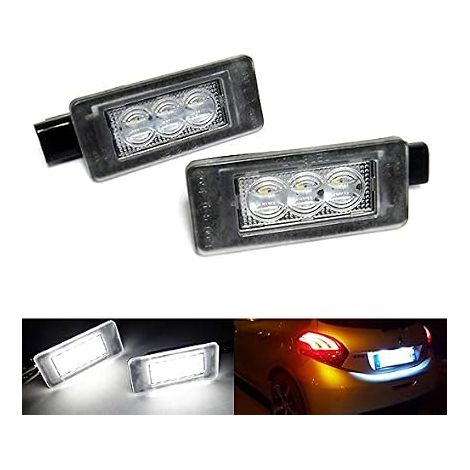 White Canbus LED License Plate Light Bulbs C3 III C4 II C5 III DS4 208 2008 308 II 3008 II 5008 II (1/5)