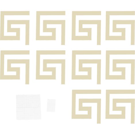 Autocollant moderne 3D pour ligne de taille DIY, déco murale stéréoscopique pour salon et maison, or