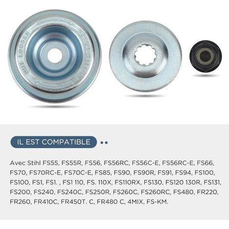Kit Ecrou Tete Debroussailleuse - Pour Debroussailleuse Thermique - Universel - 1 Pièce (1/5)