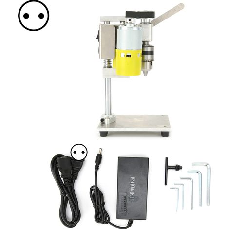 Perceuse d'établi mini, machine de perçage de table pour bricolage domestique, mandrin 1.5-10mm, AC 110-240V (1/5)