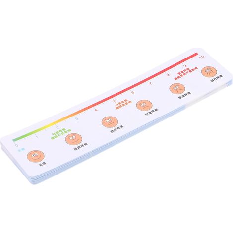 Lot de 10 règles mesure portables 16 x 4 cm pour patients (1/5)