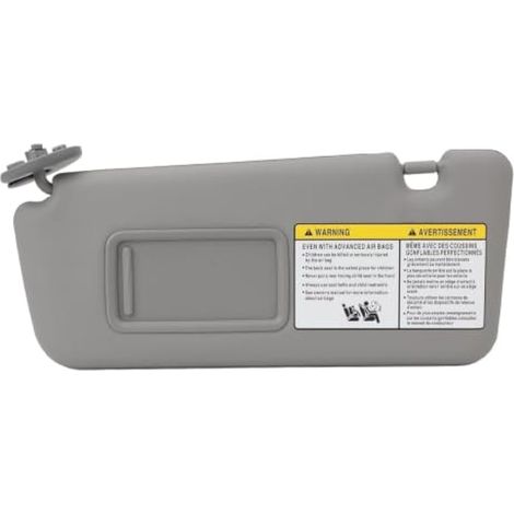 Pare-soleil conducteur côté gauche, ABS 7432042420B0, gris, multifonction avec miroir de courtoisie, compatible RAV4 2004-2005. (1/4)