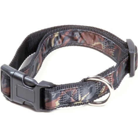 1,5 x 33-40 cm collare: Collare in nylon camouflage per cani