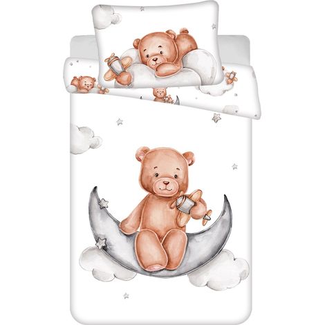 Teddy Bear Kinderbettwäsche – Bettbezug 100x135 cm & Kissenbezug 40x60 cm (1/5)