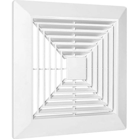 Cache de ventilateur d'extraction de salle de bain avec ressorts, pièces de rechange pour ventilateur d'extraction carré de plafond ou mural, salle de bain (1/5)
