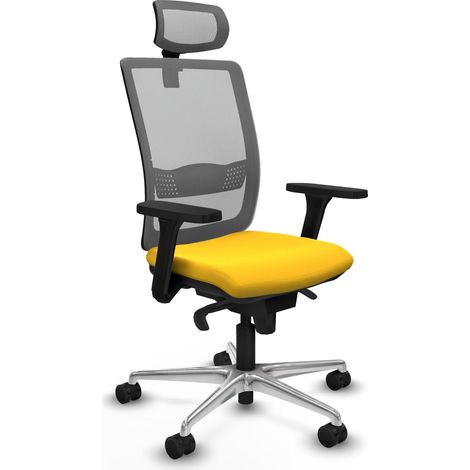 Silla de oficina piqueras y crespo cuero sintético gris espuma (1/2)