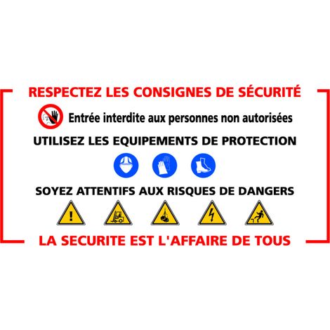 Signalisation de Travaux Temporaires Panneaux de Travaux Temporaires. Danger Chantier Temporaire - Respectez les consignes de sécurité - Panneau rétroréfléchissant