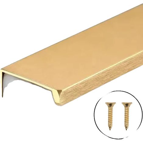 Tiradores y pomos para muebles, diseño moderno, aleación de aluminio duradera, 15 cm - dorado, 10 juegos - a (1/2)