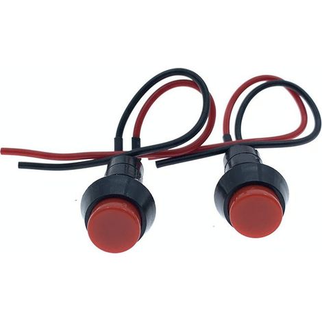 Modifizierter Druckknopfschalter für Motorräder, inklusive Hupe und Tagfahrlichtschalter, mit Verkabelung, 12 V/24 V -- JB1047-2P