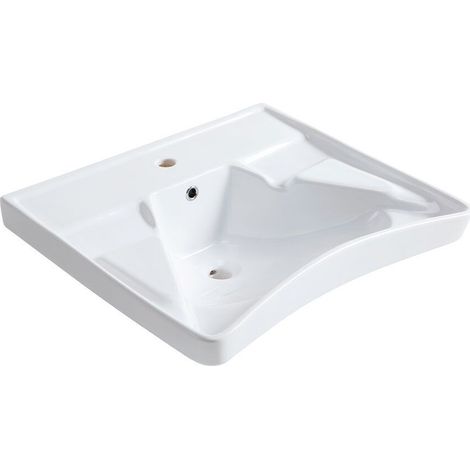 PONTE GIULIO - LAVABO ERGONOMICO IN PORCELLANA SANITARIA SERIE 140 B40CMS14 (1/4)
