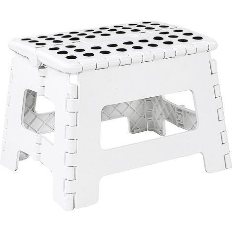 paquet De 1, Blanc352522cm-home Tabouret Pliable Pour Enfants - Tabouret Pliable Lger En Plastique Pour La Cuisine, La Salle De Bain Et Le Salon (1/5)