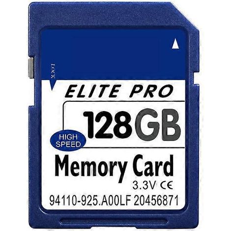 Carte mémoire flash haute vitesse ELITE PRO SD 64 Go pour appareil photo et ordinateur portable (128 Go)