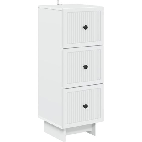 Mobile con Cassetti Bianco 33 x 34,5 x 90 cm vidaXL