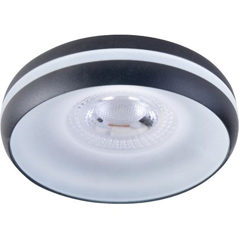 Plafonnier encastré Frey Noir 1xGU10
