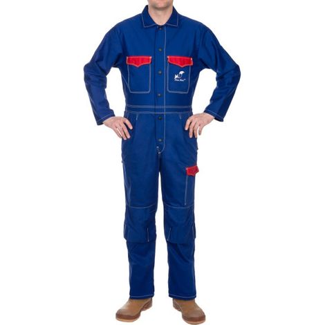 Buzo de protección para soldador azul WELDAS Fire Fox XXL (1/3)