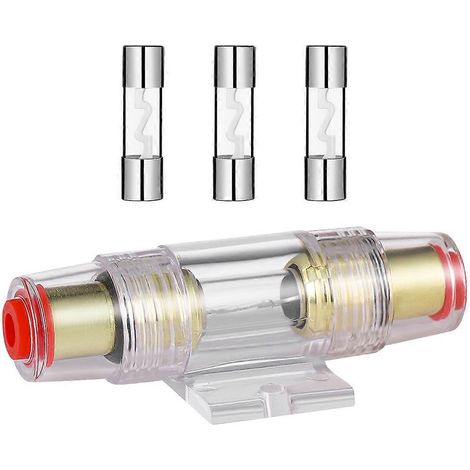 Porte-fusible en ligne VORCOOL 4/8 AWG AGU avec 5 fusibles de 60 A (1/3)