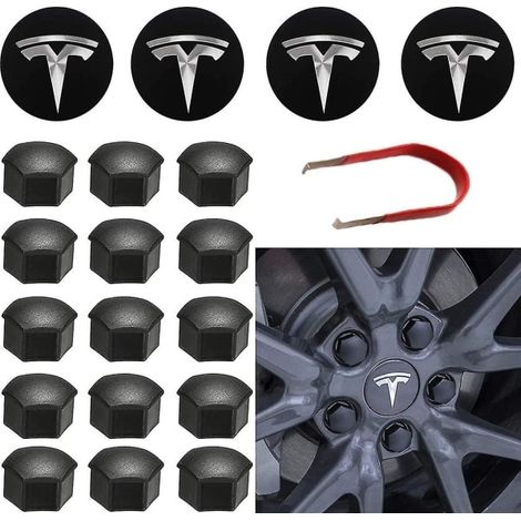 Kit de cache-moyeux pour Tesla Model Y, Mode 3, Mode S et Mode X. (1/4)