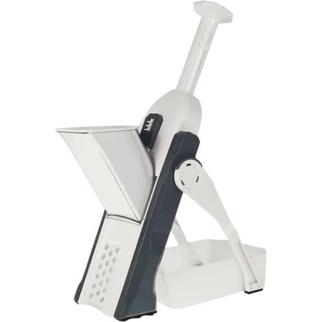 Coupe-légumes multifonction 5-en-1, mandoline de cuisine professionnelle, noir, pour trancher, râper et émincer, outil pratique et polyvalent. (1/5)