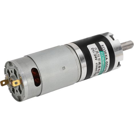 Moteur à engrenages miniature à courant continu, à régulation de vitesse, en cuivre pur, à basse vitesse, pour applications automobiles, 24 V, 100 tr/min (1/5)