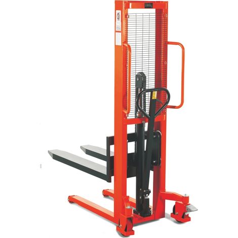 STIER Hydraulik-Stapler, Tragkraft 1000kg, Hubhöhe 3000mm, Qualitäts-Hydraulikpumpe, Profil-Stahlkonstruktion (1/4)