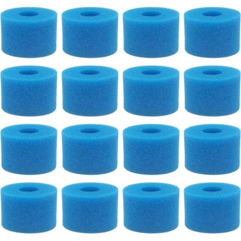 Lot de 16 cartouches filtrantes en mousse lavables et réutilisables pour spa Pure Spa type S1-AquaForge (1/4)