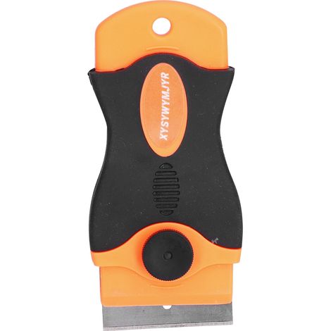 Outil de nettoyage portatif : grattoir à lame unique pour enlever la colle, les étiquettes et le mastic, couteau avec brosse, pelle. (1/5)