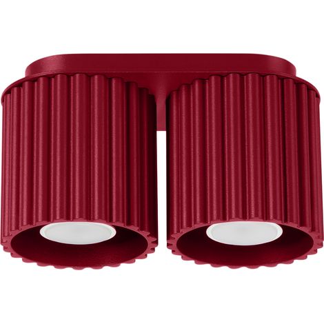 Deckenleuchte AURA 2 GU10 BURGUNDY ALU SOLLUX SL.1820