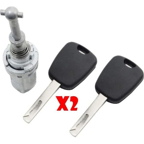 KIT Serrure + Barillet pour Porte Avant Gauche Citroen C2 C3 C3 PLURIEL + 2 clés (1/3)
