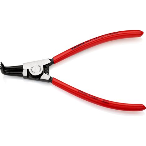KNIPEX 46 21 A21 Alicate para arandelas para arandelas exteriores de ejes recubiertos de plástico Negro atramentado 170 mm (1/4)
