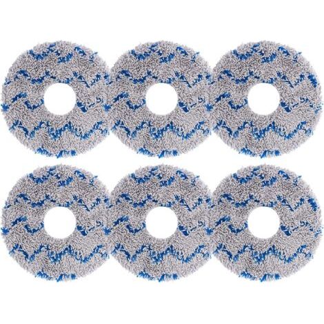 Lot de 6 Chiffon de Nettoyage de Rechange pour Ecovacs Deebot X1, X1 Omni, X1 Turbo, X1+, X1e Omni, X2 Omni, T10, T20, T20 Max, T20 Omni, T20 Pro, T30 Pro Omni Accessoires d'aspirateur (1/4)