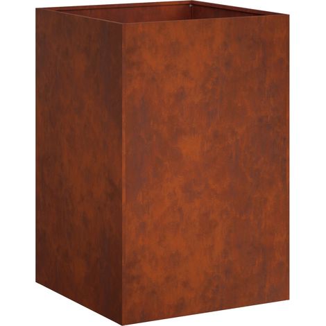 Maison Exclusive - Vaso da giardino Ruggine 40 x 40 x 75 cm Acciaio Corten (1/5)