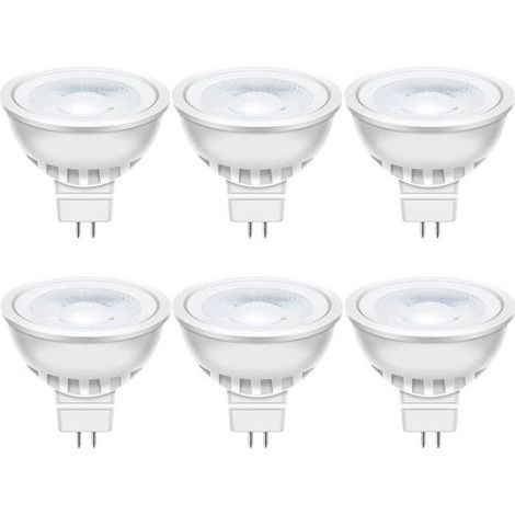 MR16 Ampoules LED 5W GU5.3 12V 6000K Blanc Froid 50 W Spot Halogène équivalent 420 Lumens Angle de Faisceau de 35° Lot de 6 (1/4)