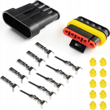 Connettore a spina, connettore ermetico, super resistente, 5 PIN