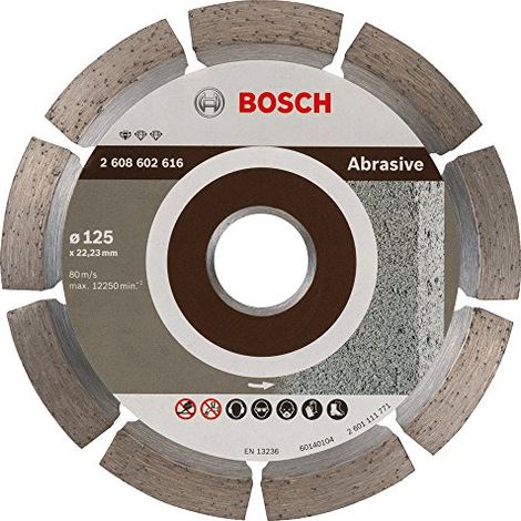 Bosch  disco  diamantato  Standard  for  Abrasive  125x22,23x1,6x10  mm  2608602616 (1/3)
