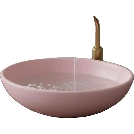 Lavabo, material cerámico, dimensiones 40 cm x 33 cm, compatible con encimeras de baño, estilo de diseño moderno, acabado mate. (1/5)