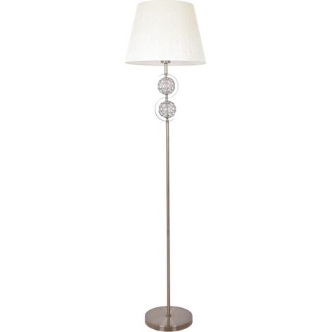 Lampada de lampada da terra HONDURAS Pelle con decorazione de cristallo INTERLUSA (1/4)