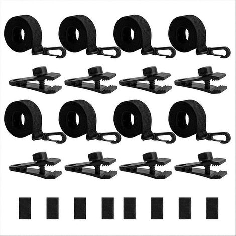 Befestigungsset für Solar-Poolabdeckungen (24-teilig), Gurte und Clips für eingelassene Solar-Poolabdeckungen, Gurtset für Solarabdeckungen (1/5)