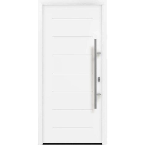 Hörmann Ecostar Haustür "ISOPRO IP 015", verkehrsweiß (RAL 9016), 110 x 210 cm (B x H), DIN Rechts
