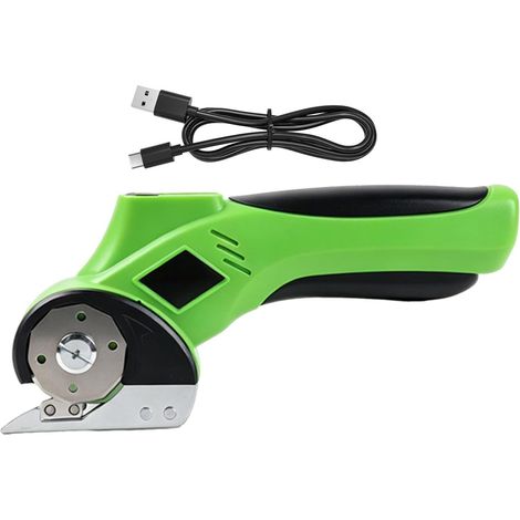 Coupe-Carton Électrique Sans Fil Coupe-Tissu Rechargeable Intensif Ciseaux électriques à intensif pour expédition, atelier, tissu, moquette et cuir en (1/5)