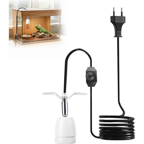 Douille de Lampe Chauffante E27, Support de Lampe Chauffante en Céramique (1/5)