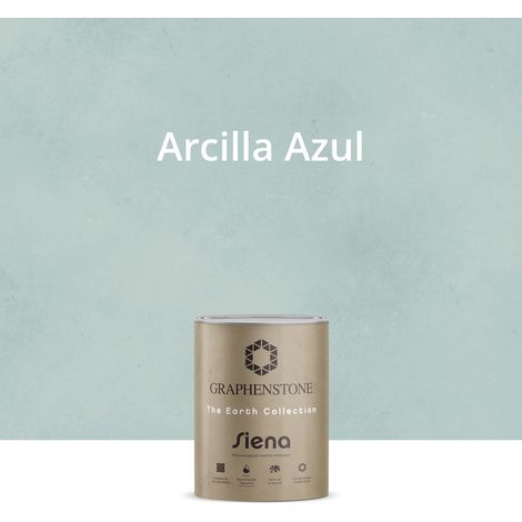 Pintura Ecológica INTERIOR Efecto LIMEWASH Base Cal SIENA Color ARCILLA AZUL 1L